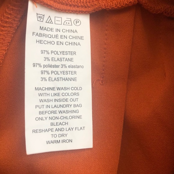 NEW MICHAEL Michael Kors rust orange dress pants size Medium - Picture 3 of 7